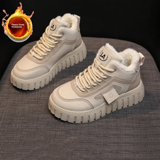 Winter New Women Snow Boots Designer Plush Warm Casual Sneakers Fashion Female Ankle Boots Walking Shoes Zapatillas Mujer sneakers_platform