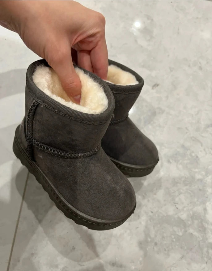 Children Snow Boots Winter Cute Warm Fashion Anti Slip Shoes Kids Boys Girls Leisure Thick Fur Platform Flat Short Boot Sneakers kids_shoes