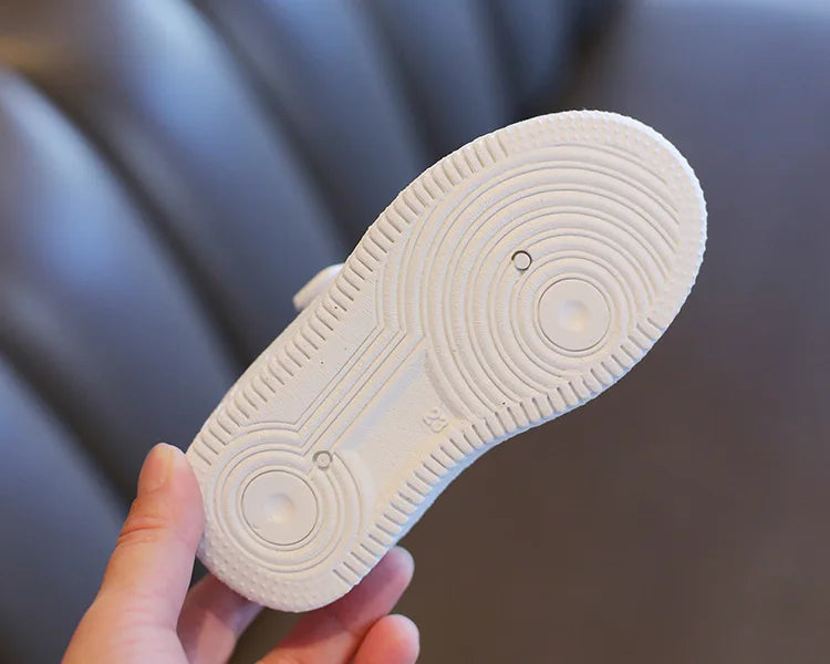 Tenis Sneakers Kids Spring/Autumn New Boys Girls Sports Shoes Casual Board Shoes Leather Soft Soled Children Small White Shoes kids_shoes