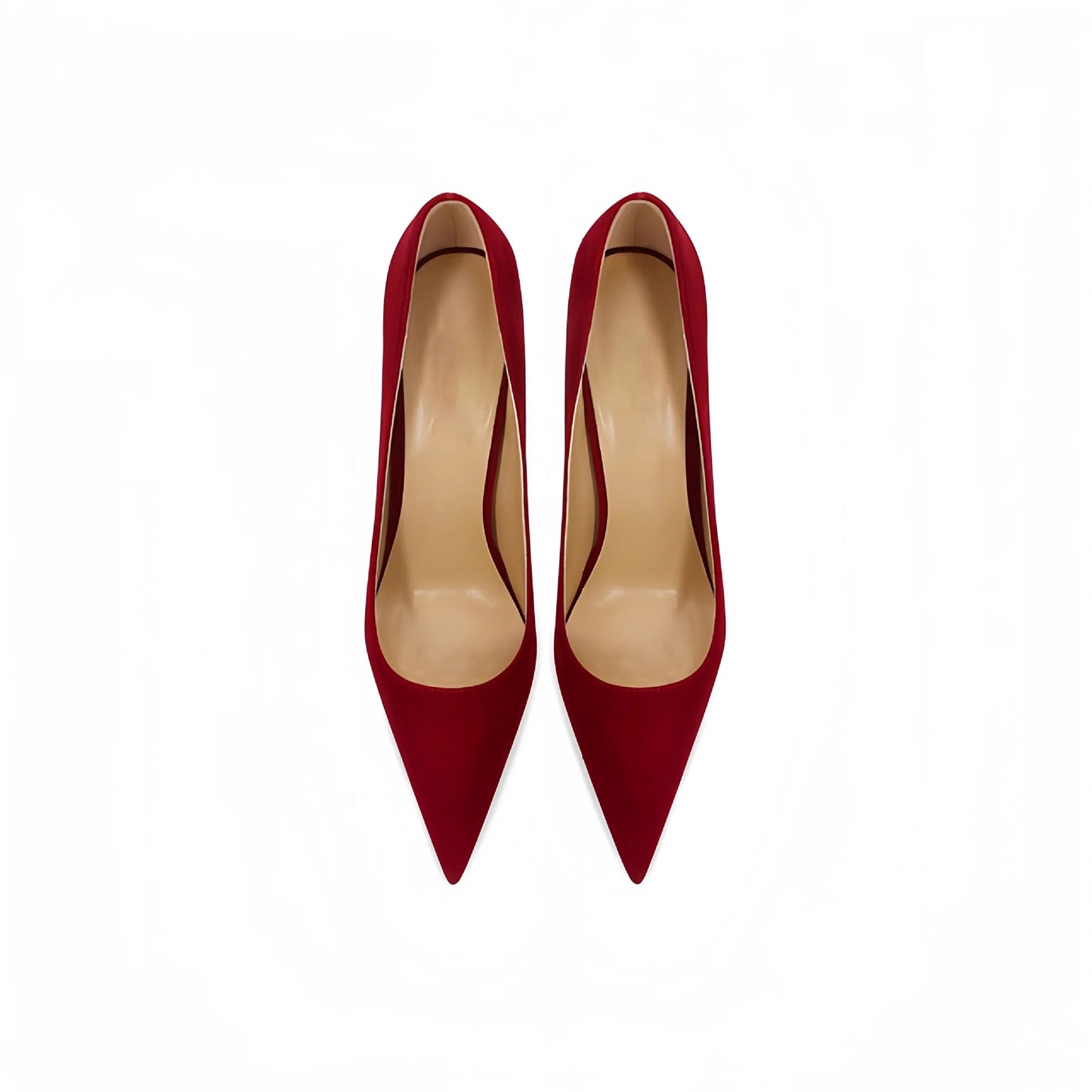 Wine Red High Heels 12cm 10cm 8cm Women Shoes Thin Heels Pointed Head Ladies Pumps Shallow Mouth Stiletto Party Large Size Shoes heels_stiletto