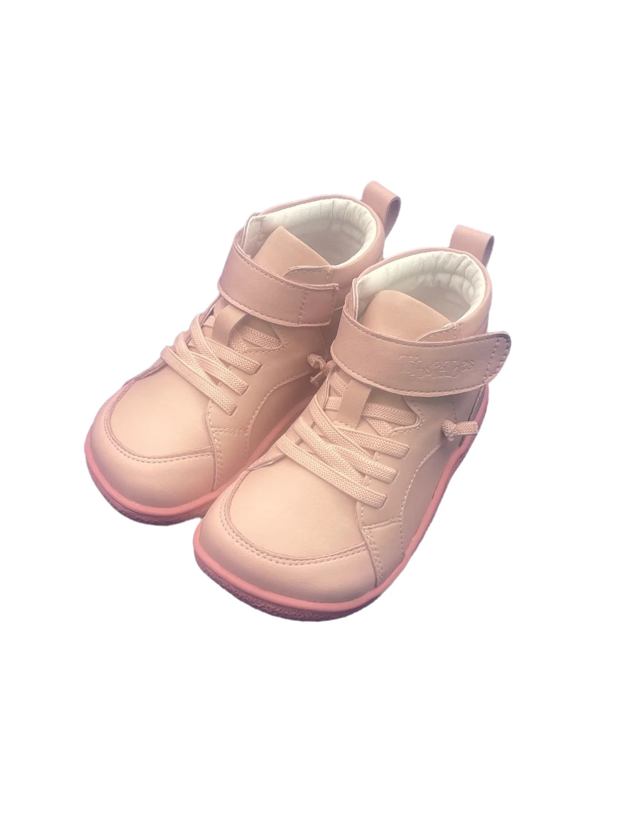 Tipsietoes Autumn Spring Genuine Leather Boots For Girls Boys Kids Barefoot Sneaker Leather Linning Light Weight Elastic Strape kids_shoes