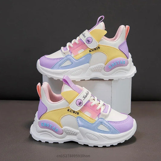 Kids Spring Sneakers Girls School Casual Shoes Outdoor Breathable Running Shoes Light Soft Tenis Pink Non-slip Children Shoes sneakers_platform