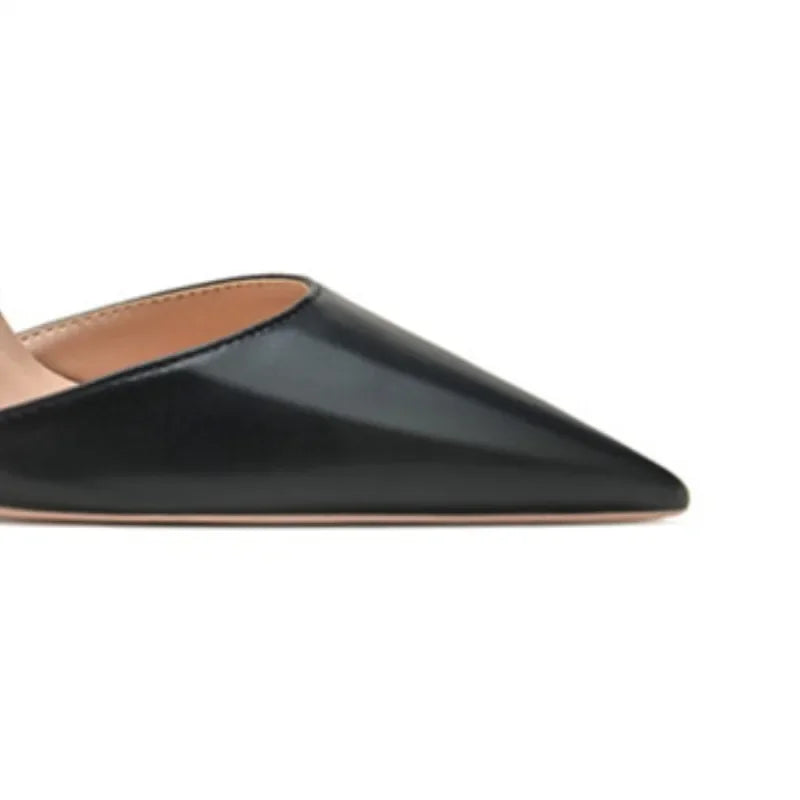 Ankle Strap Women D'Orsay Pointed Toe Stiletto Pumps Ladies Solid Dress High Heel Shoes 12cm 10cm 8cm Black White heels_stiletto