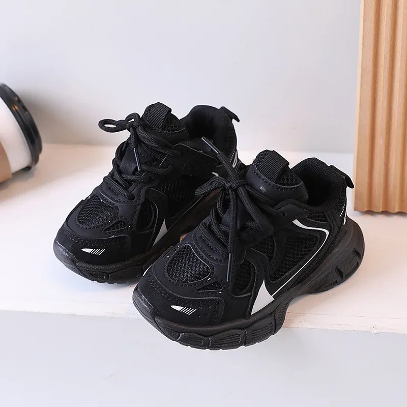 Kids Casual Running Shoes with Thick Soles Boys Girls Fashion Versatile Sports Shoes 2026 New Children Mesh Breathable Sneakers kids_shoes