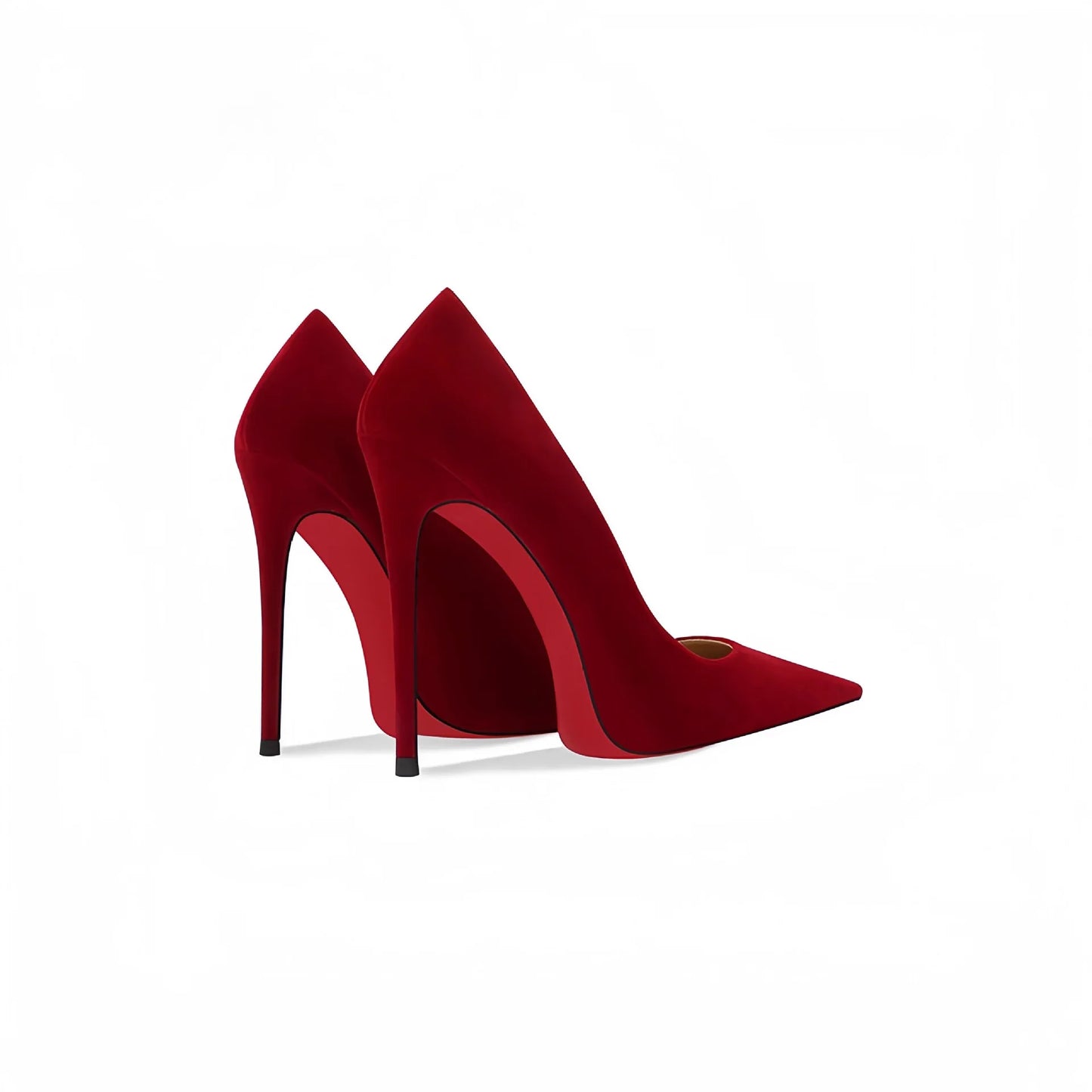 Wine Red High Heels 12cm 10cm 8cm Women Shoes Thin Heels Pointed Head Ladies Pumps Shallow Mouth Stiletto Party Large Size Shoes heels_stiletto