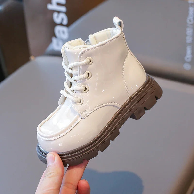 Autumn Winter Children's Boots 2-18 Years Old Padded Warm Boys Girls Cotton Shoes Hundred Anti-slip Kids Short Boots Shoes kids_shoes