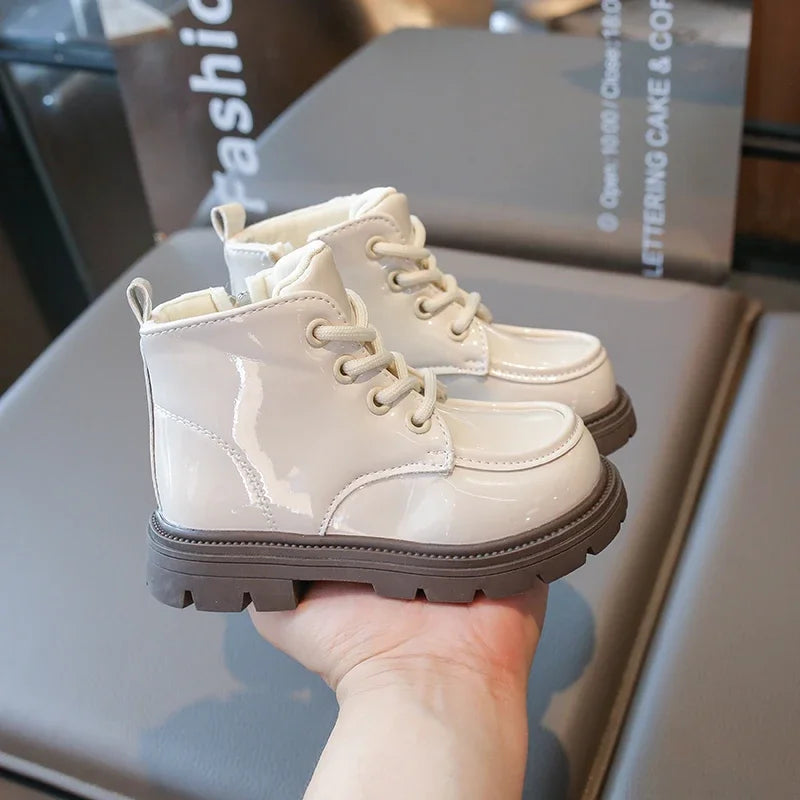 Autumn Winter Children's Boots 2-18 Years Old Padded Warm Boys Girls Cotton Shoes Hundred Anti-slip Kids Short Boots Shoes kids_shoes