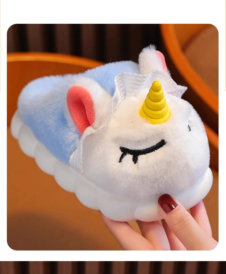 Children's Cotton Slippers 2025 Winter New Baby Princess Bag and Shoes Cute Girls' Home Indoor Anti slip and Warm kids_shoes