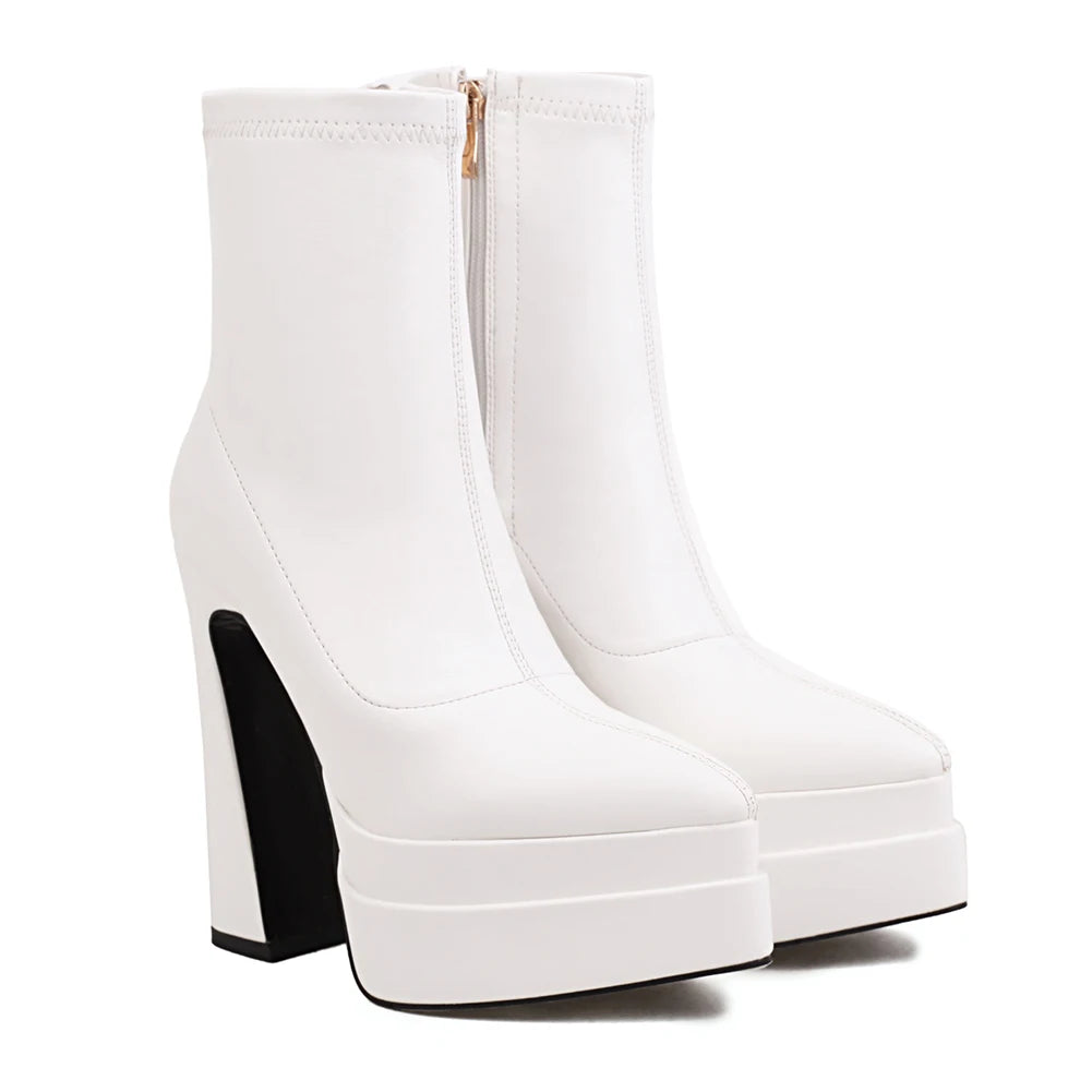 Pointed Toe Platform Women Over The Knee High Boots Dropship High Heel 2022 Winter Fashion Office Lady Women Shoes Big Size 43 boots_platform