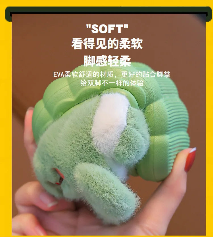 Children's Cotton Slippers Boys Girls Anti Slip Warm Slippers Fashion Cute Cartoon Cotton Shoes Baby Winter Indoor Home Shoes kids_shoes