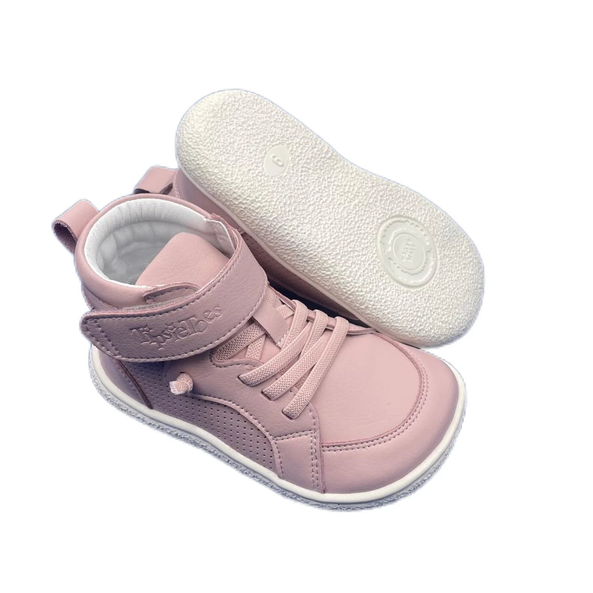 Tipsietoes Autumn Spring Genuine Leather Boots For Girls Boys Kids Barefoot Sneaker Leather Linning Light Weight Elastic Strape kids_shoes