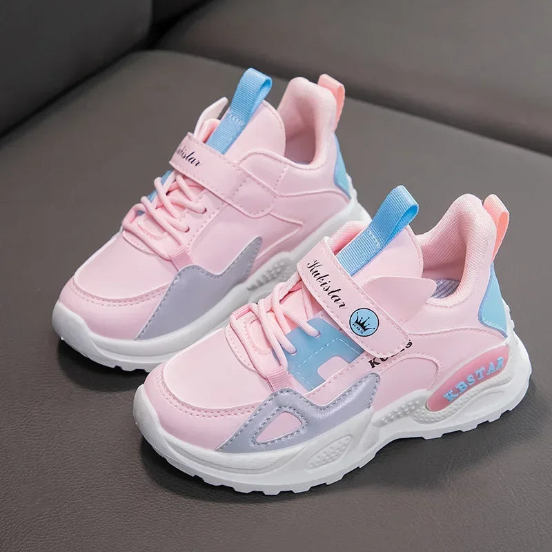 Kids Spring Sneakers Girls School Casual Shoes Outdoor Breathable Running Shoes Light Soft  Pink Non-slip Children Shoes kids_shoes
