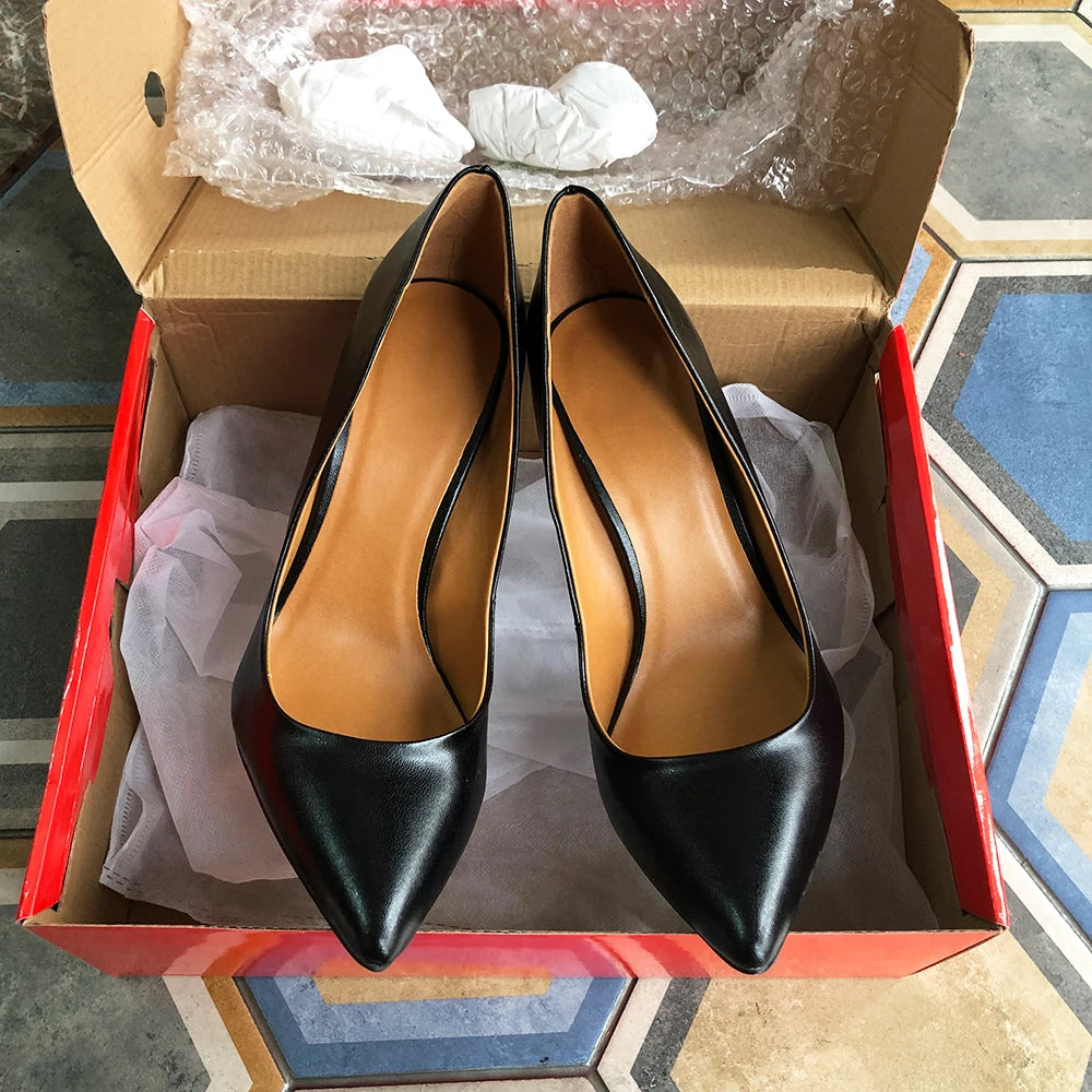 Tikicup Plus Size 40-48 Solid Black 15cm Extremely High Heel Pointy Toe Stiletto Pumps Slip On Crossdress Gragon Queen Shoes heels_stiletto