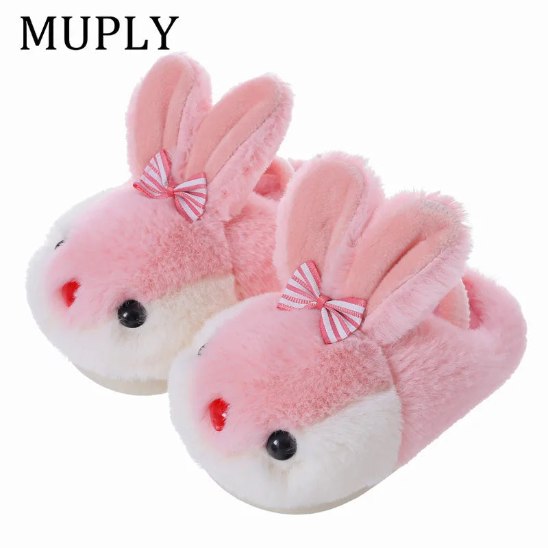 Boys Girls Warm Cotton Slippers Autumn and Winter Children Indoor Non-slip Cute Puppy Boy Andgirls Wool Slippers Home Kids Shoes kids_shoes