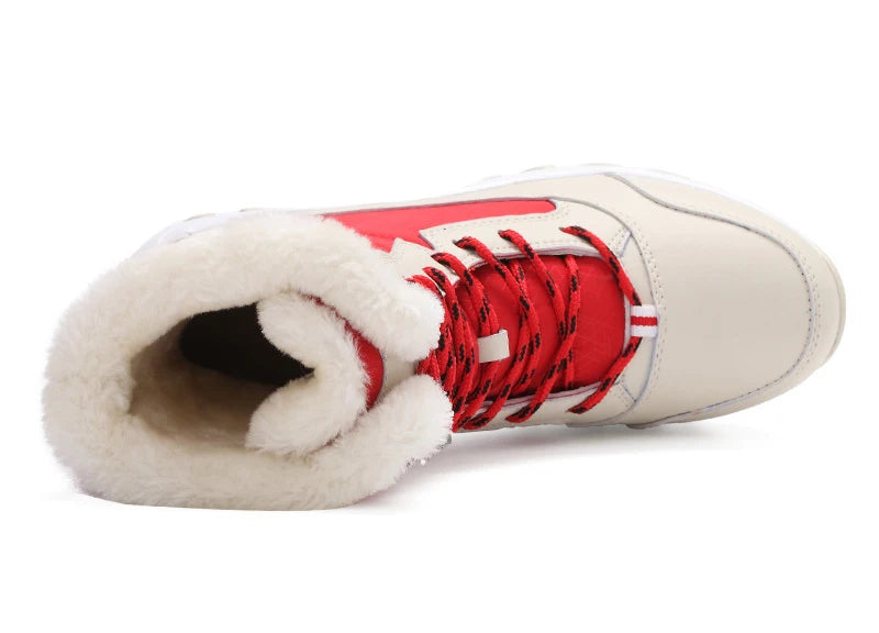 Snow Boots Women Platform Boots Non-slip Women Winter Shoes Fur Warm Ankle Boots for Women Wedges Waterproof Thigh High sneakers_platform