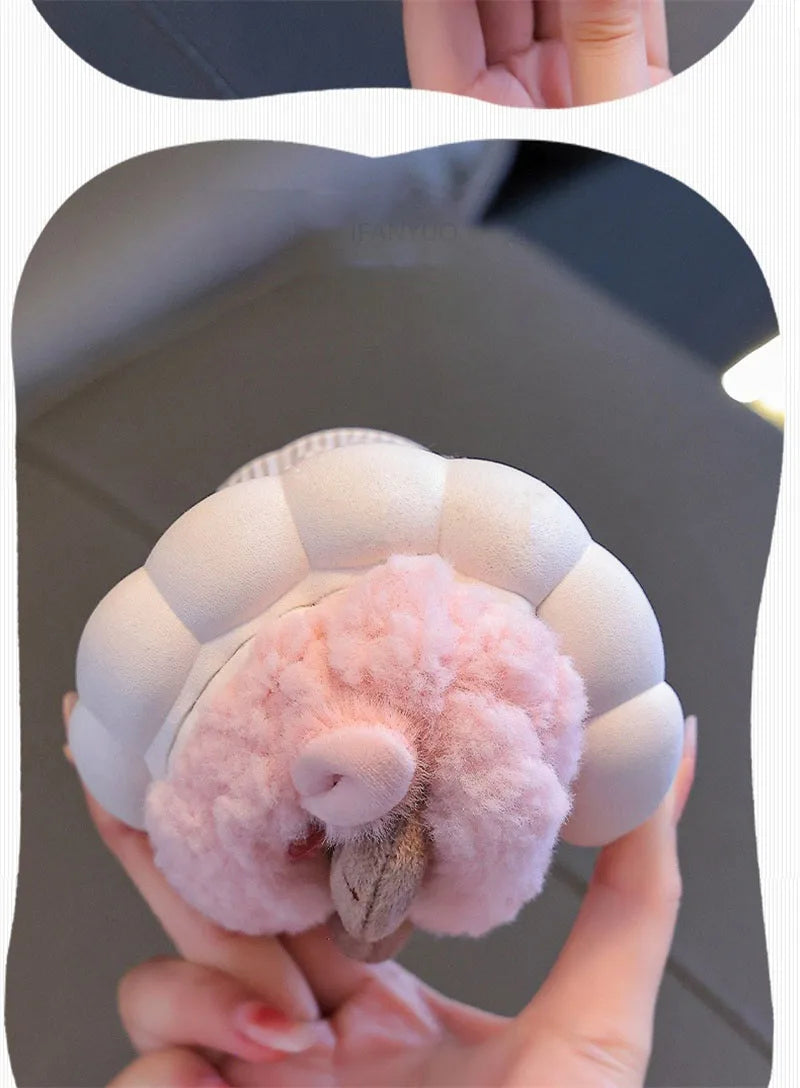 Cute Cartoon Winter Children Sheep Slippers Boys Girls Kid Indoor Anti Slip Warm Home Slippers Soft Comfortable Baby Plush Shoes kids_shoes