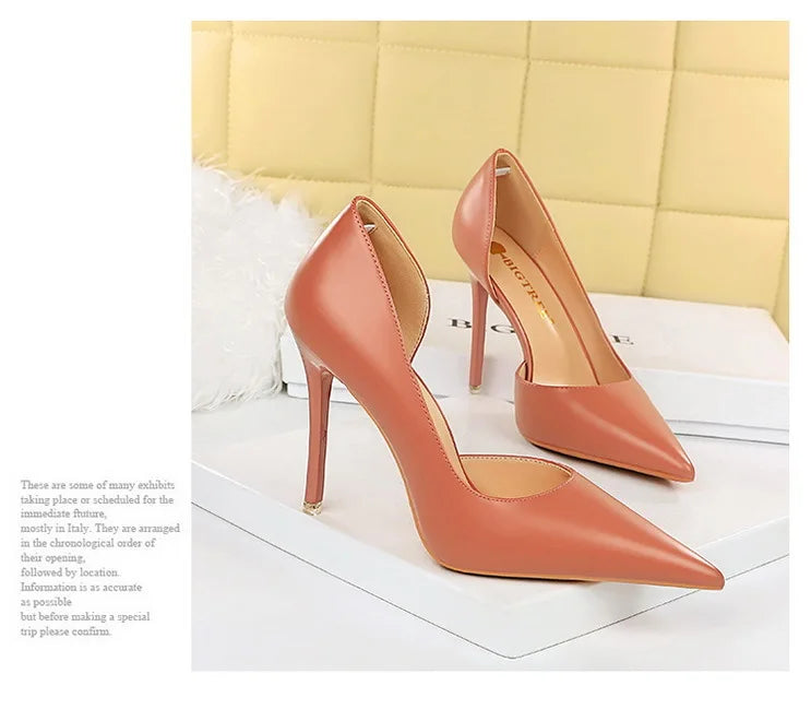 BIGTREE Shoes Black Women Pumps Quality Leather Women Shoes High Heels Fashion Wedding Shoes Stiletto Luxurious Elegant Pumps heels_stiletto
