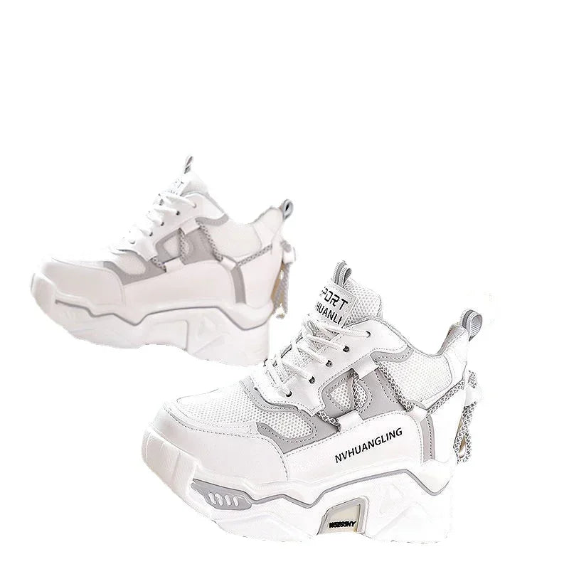 Sneakers Women Sports Shoes Platform Mesh Breathable Vulcanized Shoe Wedge Casual Comfort Woman Summer Zapatos Mujer2026 sneakers_platform