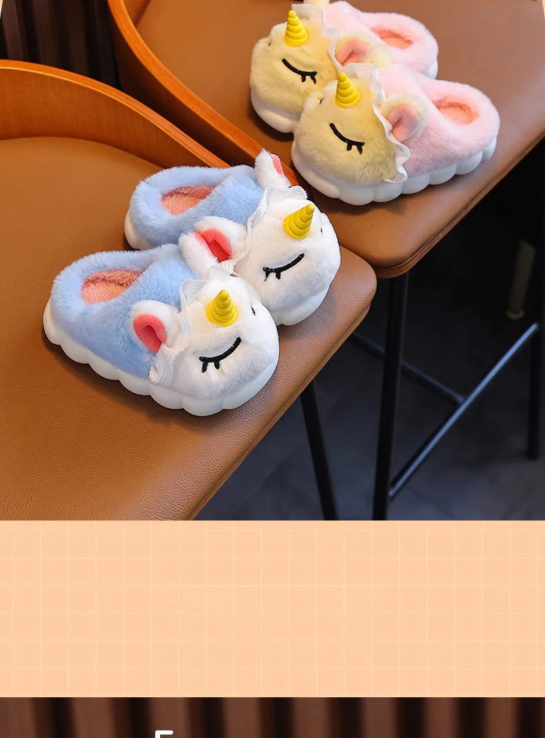 Children's Cotton Slippers 2025 Winter New Baby Princess Bag and Shoes Cute Girls' Home Indoor Anti slip and Warm kids_shoes