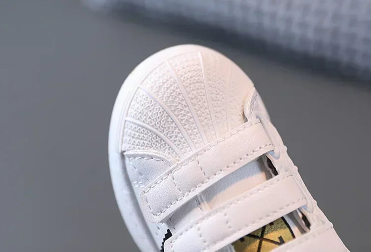 Children's Sneakers Kids Fashion Design White Non-slip Casual Shoes Boys Girls Hook Breathable Sneakers Toddler Outdoor Shoes kids_shoes