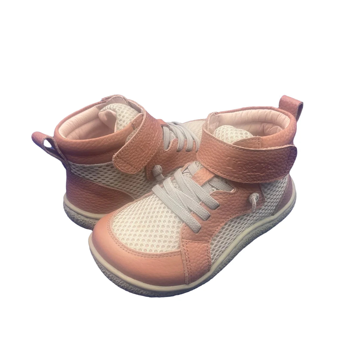 Tipsietoes Autumn Spring Genuine Leather Boots For Girls Boys Kids Barefoot Sneaker Leather Linning Light Weight Elastic Strape kids_shoes