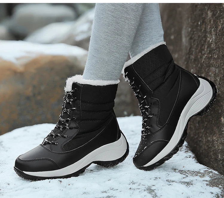 Snow Boots Women New Ladies Shoes Platform Shoes Woman Flat Keep Warm Boots Ladies Casual Plush Botas Mujer Winter Shoes Women sneakers_platform