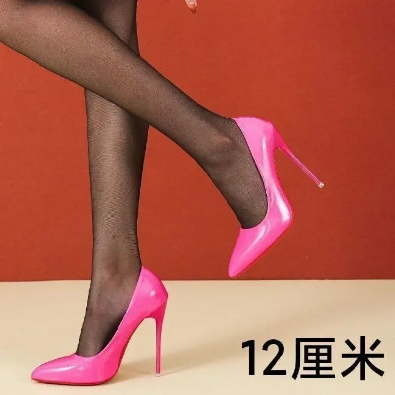 2024 Fashion High Heels 35-45 Plus Size Women Shoes 12cm Thin Stiletto Banquet Wedding Shoes Sexy Pointed Toe Ladies Party Shoes heels_stiletto