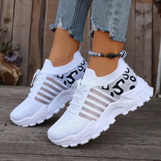 shoes woman 2025 [Leopard print sneakers] lightweight and breathable women's casual sneakers.women's shoes sale shoes sneakers_women
