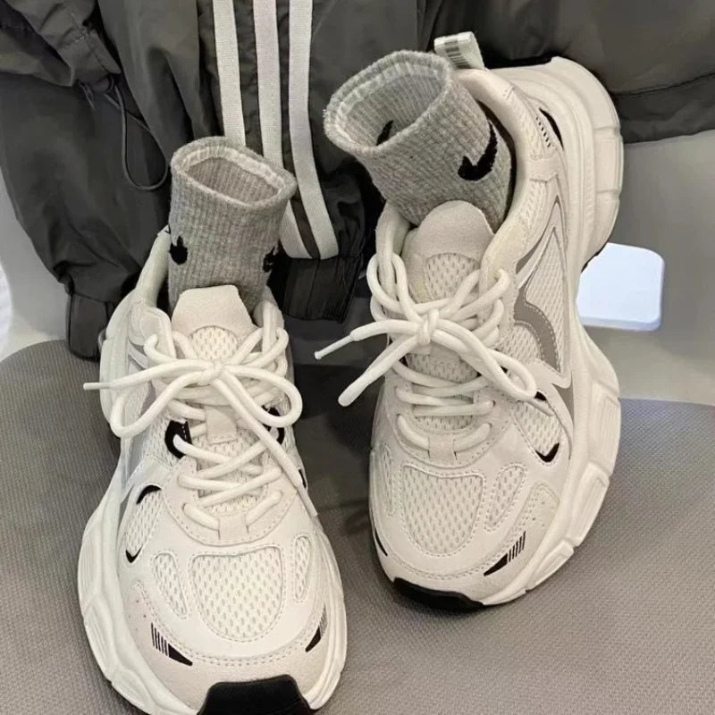 2025 Mesh Breathable Shoes for Women Sports Running Casual Ladies Fitness Vulcanize Shoes Baskets Women's Luxary Sneakers sneakers_platform