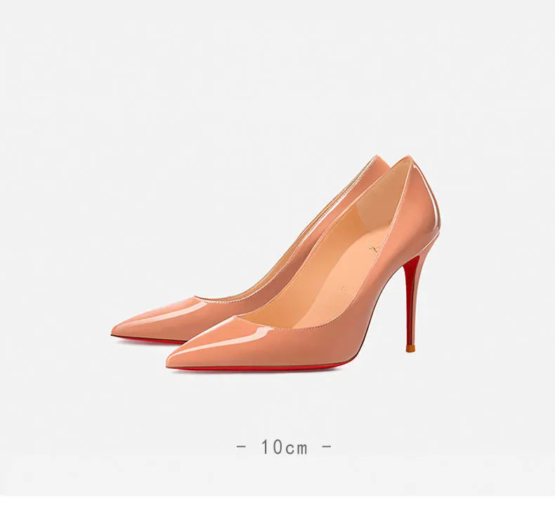 Shoes For Woman 2025 Trend Luxury Red Bottoms High Heels Pointed Toe Stiletto Pumps 12 cm Comfortable Party Dress Wedding Shoes heels_stiletto