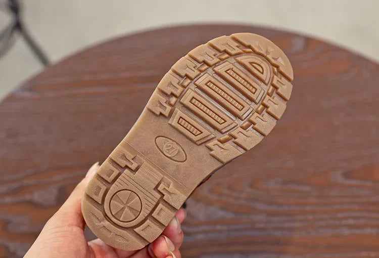 New Kids Fashion Boots for Boys Girls Toddlers Big Children Ankle Boots with Zipper Warm Thick Plush Autumn Winter Chelsea Boots kids_shoes