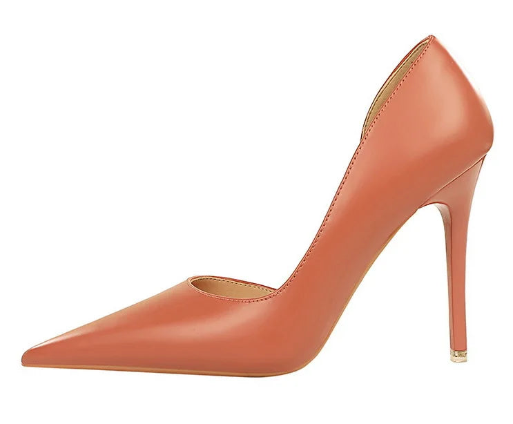 BIGTREE Shoes Black Women Pumps Quality Leather Women Shoes High Heels Fashion Wedding Shoes Stiletto Luxurious Elegant Pumps heels_stiletto