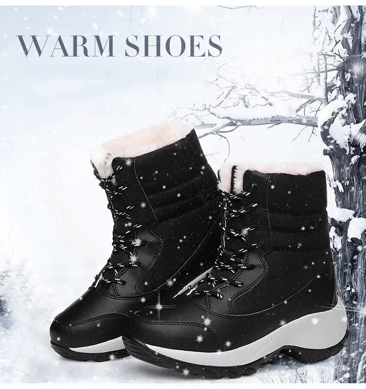 Snow Boots Women New Ladies Shoes Platform Shoes Woman Flat Keep Warm Boots Ladies Casual Plush Botas Mujer Winter Shoes Women sneakers_platform