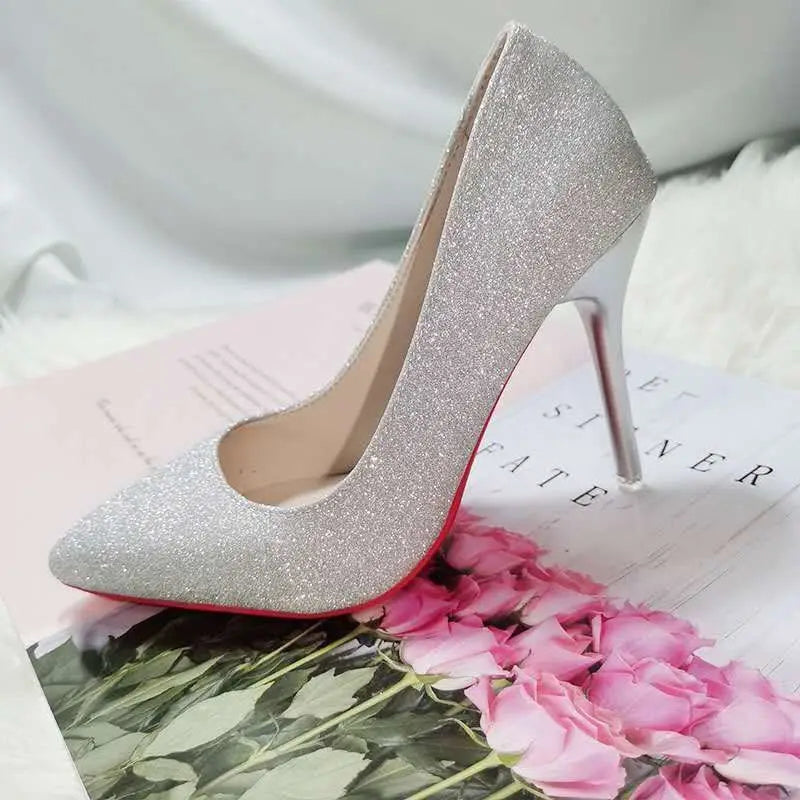 2024 Fashion High Heels 35-45 Plus Size Women Shoes 12cm Thin Stiletto Banquet Wedding Shoes Sexy Pointed Toe Ladies Party Shoes heels_stiletto