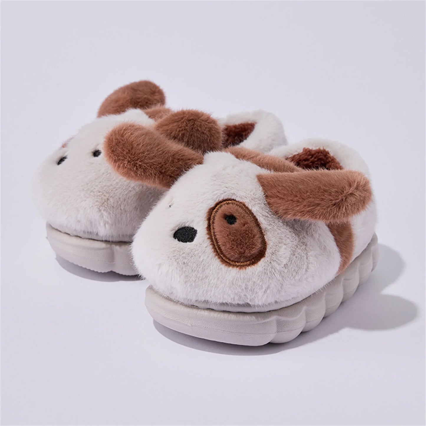 Children's cotton slippers, autumn and winter, indoor anti-skid and warm cartoon for men, women, small and medium-sized children kids_shoes