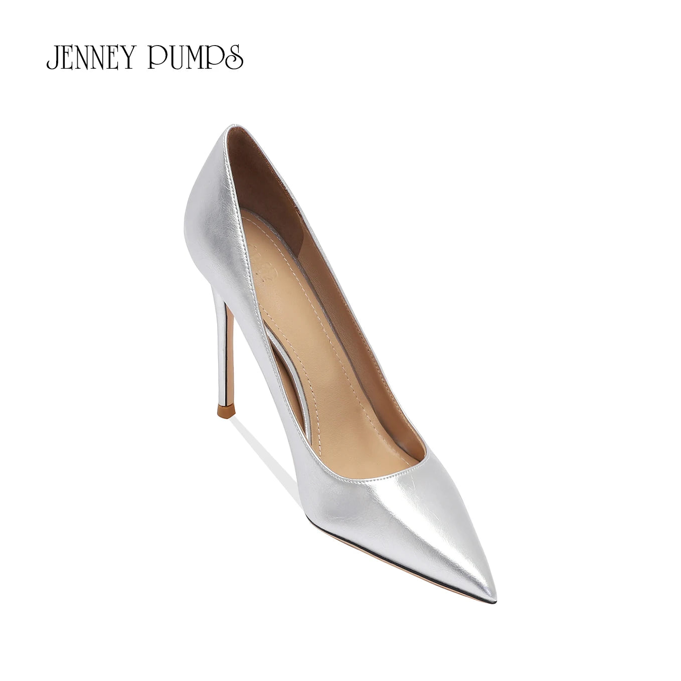 brown light Heels for women luxury Spring High Heels Shoes Stiletto Pointed Toe Pumps Leather Ladies Prom Party Shoes Women heels_stiletto