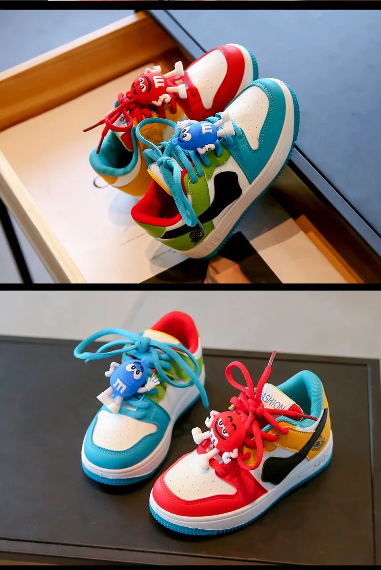 New Children Casual Shoes Four Seasons Kids Single Sneaker Mandarin Ducks Basketball Sports Shoes Boys Girls Sneaker Board Shoes kids_shoes