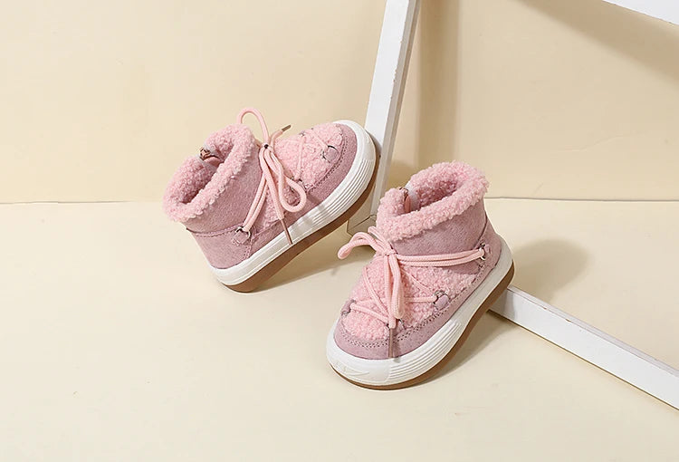 GT-CECD New Autumn/Winter Baby Boots Warm Plush Rubber Sole Toddler Kids Sneakers  Infant Shoes Fashion Little Boys Girls Boots kids_shoes