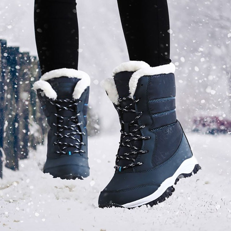 Snow Boots Women Platform Boots Non-slip Women Winter Shoes Fur Warm Ankle Boots for Women Wedges Waterproof Thigh High sneakers_platform