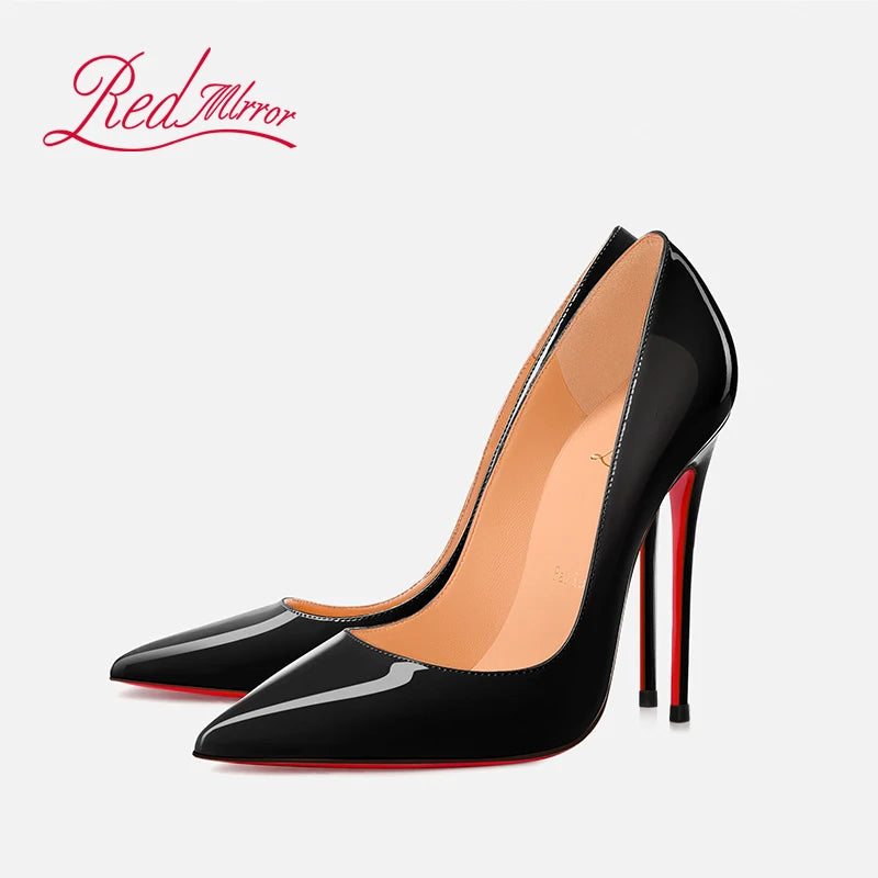 Women's High-heeled Shoes Red Bottoms Stiletto Pumps Black Naked Shallow Pointed Toe High Heels Luxury Brand Fashion Prom Shoes heels_stiletto