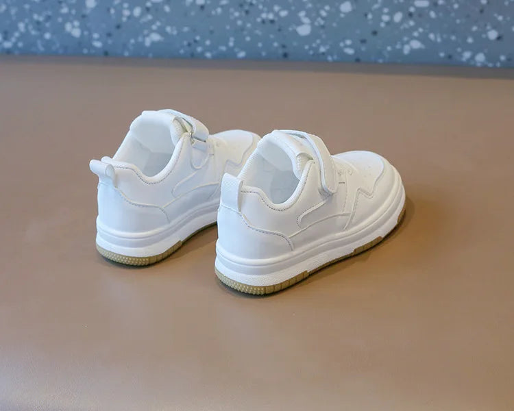 Children's White Shoes Spring and Autumn Kid's Sports Shoes Anti slip Lightweight Boys Board Shoes Soft Sole Baby Casual Shoes kids_shoes