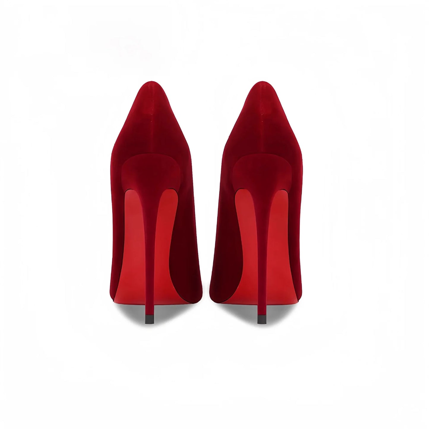 Wine Red High Heels 12cm 10cm 8cm Women Shoes Thin Heels Pointed Head Ladies Pumps Shallow Mouth Stiletto Party Large Size Shoes heels_stiletto