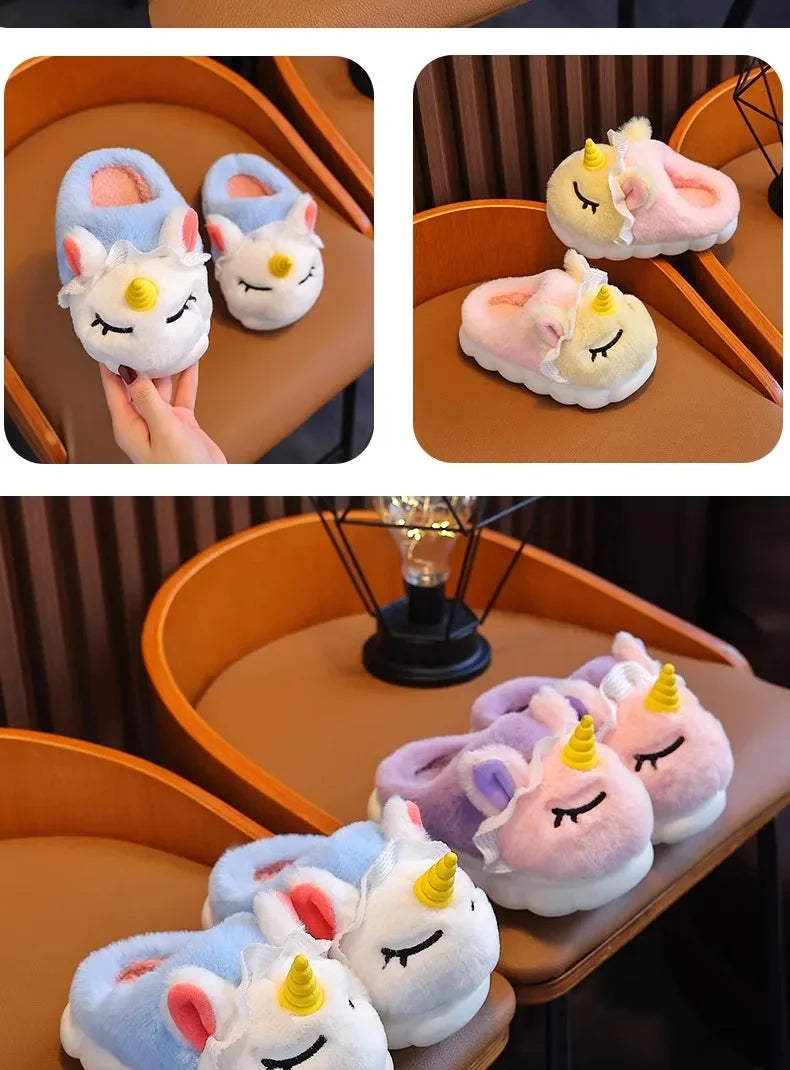 Children's Cotton Slippers 2025 Winter New Baby Princess Bag and Shoes Cute Girls' Home Indoor Anti slip and Warm kids_shoes