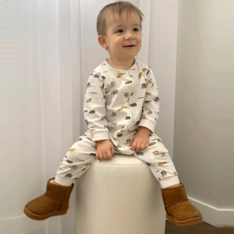 Children Snow Boots Winter Cute Warm Fashion Anti Slip Shoes Kids Boys Girls Leisure Thick Fur Platform Flat Short Boot Sneakers kids_shoes