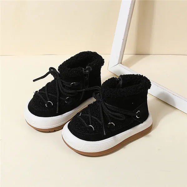 GT-CECD New Autumn/Winter Baby Boots Warm Plush Rubber Sole Toddler Kids Sneakers  Infant Shoes Fashion Little Boys Girls Boots kids_shoes