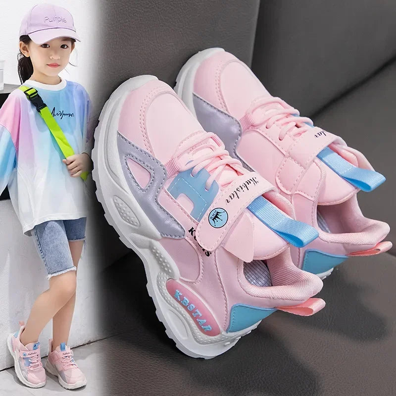 Kids Spring Sneakers Girls School Casual Shoes Outdoor Breathable Running Shoes Light Soft Tenis Pink Non-slip Children Shoes kids_shoes