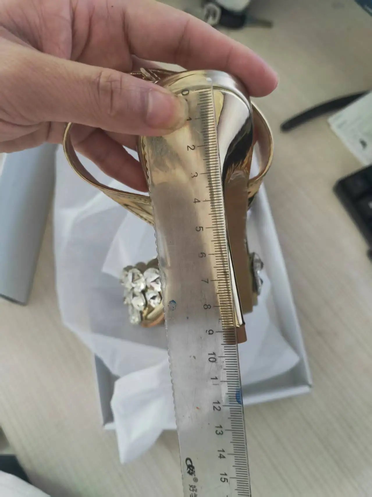 Aneikeh Fashion Stiletto Pumps Summer Silvery Rhinestone Hollow Strap High-heeled Sandals Women Wedding Banquet Shoes heels_stiletto