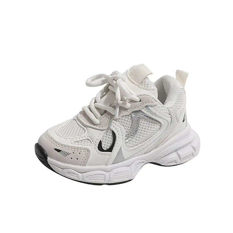 Kids Casual Running Shoes with Thick Soles Boys Girls Fashion Versatile Sports Shoes 2026 New Children Mesh Breathable Sneakers kids_shoes