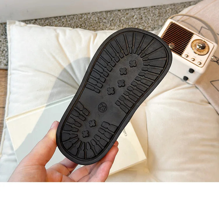 Lolita Style Baby Girls Short Boots Patch Patent Leather Girls Wedge Shoes Lace Flower Bordered Winter School Shoes Child H09241 kids_shoes