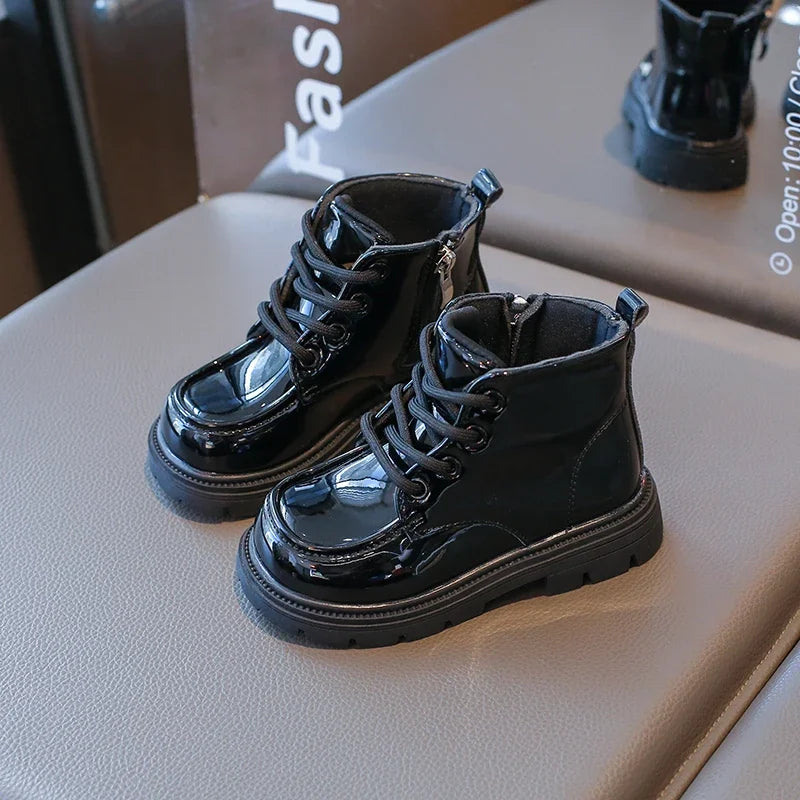 Autumn Winter Children's Boots 2-18 Years Old Padded Warm Boys Girls Cotton Shoes Hundred Anti-slip Kids Short Boots Shoes kids_shoes